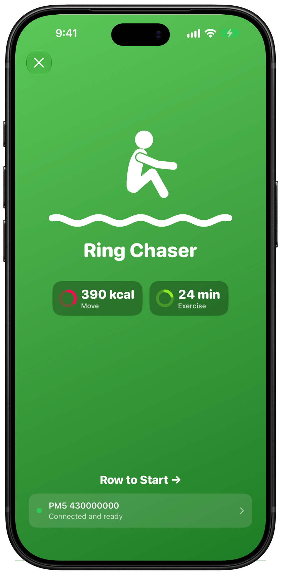 Ring Chaser. Row until today's rings close.
